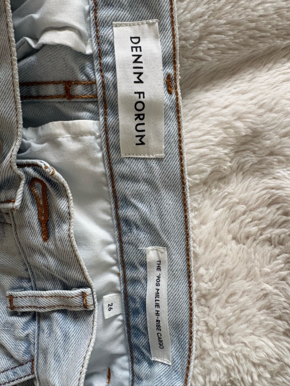 Denim Forum Light Blue High-Rise Jeans - Picture 4 of 4